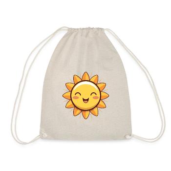 Lachende Sonne Sommer Spass Geschenk - Turnbeutel - Natur - Vorne