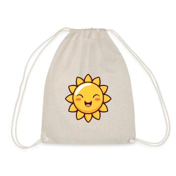 Lachende Sonne Sommer Spass Geschenk - Turnbeutel - Natur - Vorne