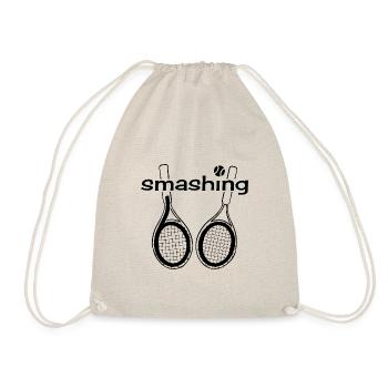 Smashing 60 - Happy Birthday tennis player - Turnbeutel - Natur - Vorne