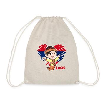 Laos Laote Laoten Mädchen Kleid Lao I Geschenk - Turnbeutel - Natur - Vorne