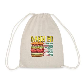Vietnam Viet Banh Mi Brot Vietnamese I Geschenk - Turnbeutel - Natur - Vorne