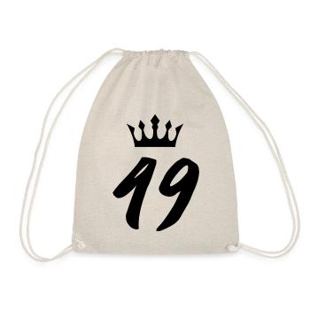 49 Number crown - Drawstring Bag - nature - Front