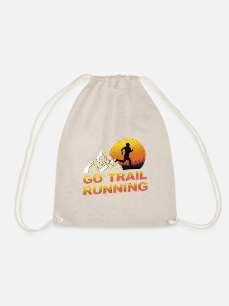 Trail Runner Running Joggen Jogger I Geschenk - Turnbeutel - Natur
