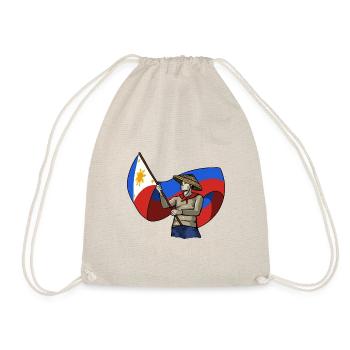Philippinen Filipino Flagge Stolz I Geschenk - Turnbeutel - Natur - Vorne