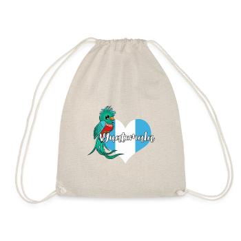 Guatemala Guatemalan Flag DNA I Gift - Drawstring Bag - nature - Front