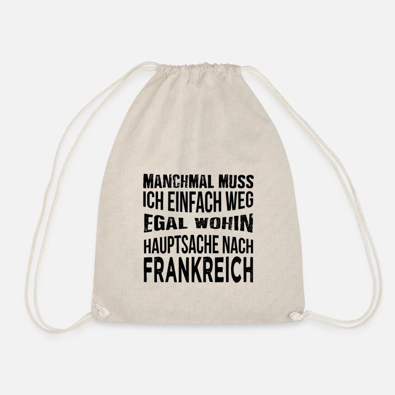Hauptsache nach Frankreich - Turnbeutel - Natur