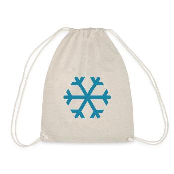 Wetter Schneeflocke - Turnbeutel - Natur - Vorne