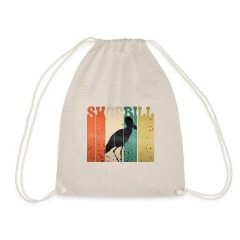 Shoebill Bird Ornithologist Forest I Gift - Drawstring Bag - nature - Front