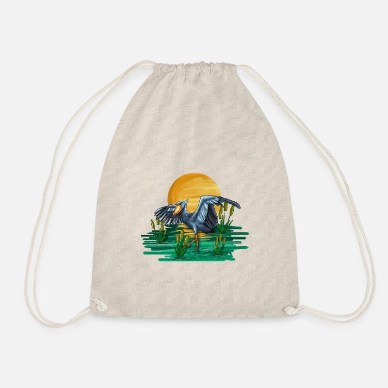 Schuhschnabel Vogel Ornithologe Wald I Geschenk - Turnbeutel - Natur