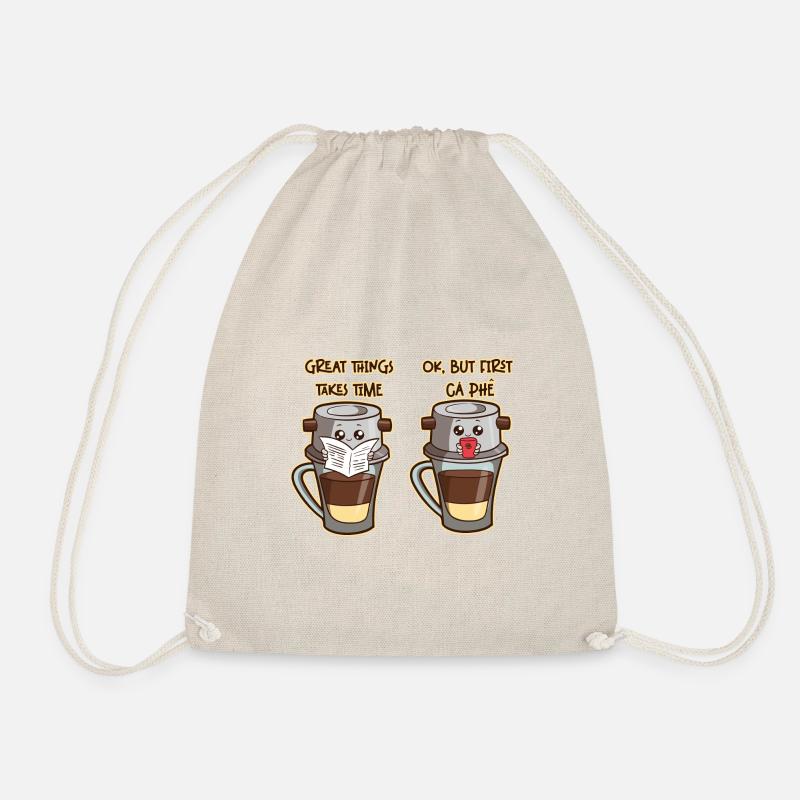 Vietnam Viet Kaffee Ca Phe Vietnamese I Geschenk - Turnbeutel - Natur