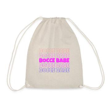 Bocce Bocci Colorful Balls Player I Gift - Drawstring Bag - nature - Front