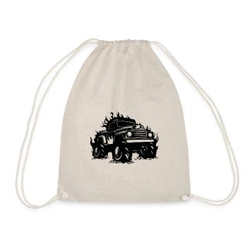 Monster Truck Monster Truck Lover Fan - Drawstring Bag - nature - Front