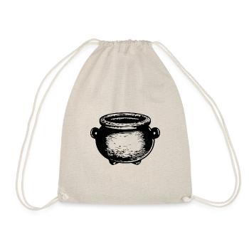 Cauldron Magical Witch Halloween - Drawstring Bag - nature - Front