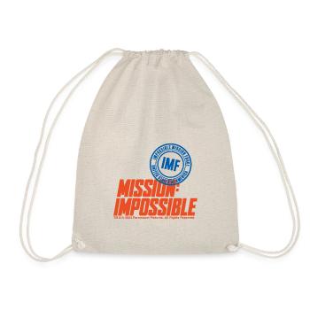 Mission Impossible Dead Reckoning With IMF Logo - Drawstring Bag - nature - Front