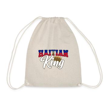 Haiti Haitian Flag Ayiti Haitian I Gift - Drawstring Bag - nature - Front