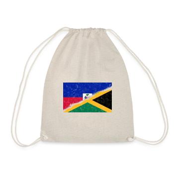 Haiti Haitian Jamaica Combination I Gift - Drawstring Bag - nature - Front