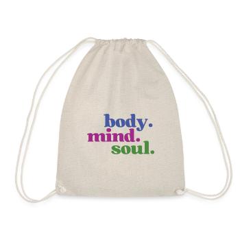 Body Mind Soul - Körper Geist Seele Einklang - Turnbeutel - Natur - Vorne