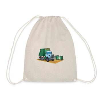 Müllwagen Liebe Müllabfuhr Kind Junge I Geschenk - Turnbeutel - Natur - Vorne