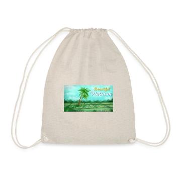 Vietnam Viet Farmers Rice Field Flag I Gift - Drawstring Bag - nature - Front