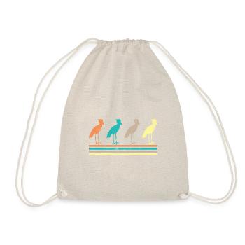Shoebill Bird Ornithologist Forest I Gift - Drawstring Bag - nature - Front