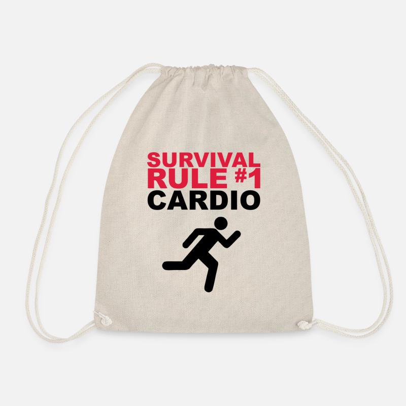 Survival Rule # 1 - CARDIO - Drawstring Bag - nature