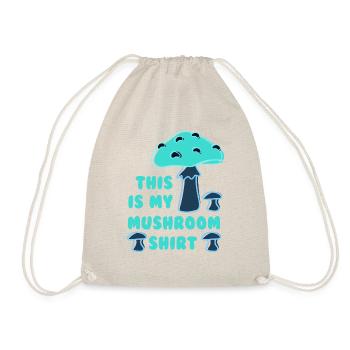 Mushroom Hunting Funny Quote Nature - Drawstring Bag - nature - Front
