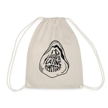 Manger des huîtres Délicieux fruits de mer et vin - Sac de sport léger - nature - Devant