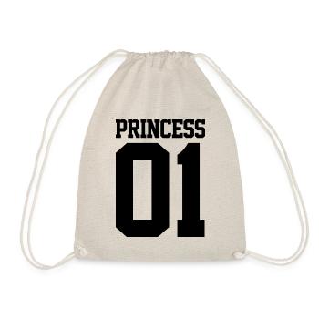 Princess 01 - Drawstring Bag - nature - Front