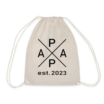 Papa est. 2023 - Sac de sport léger - nature - Devant