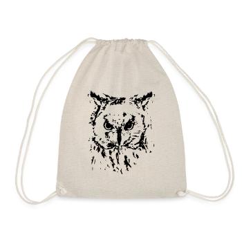 ransuil black stamp style - Drawstring Bag - nature - Front