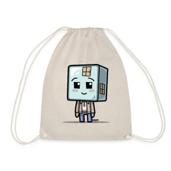 Cubeman - Turnbeutel - Natur - Vorne