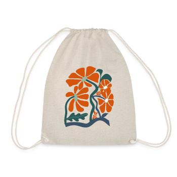 Groovy wildflowers - Drawstring Bag - nature - Front