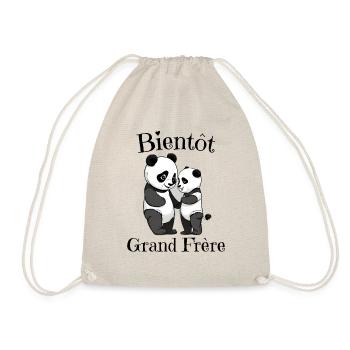 bientôt grand frère - Sac de sport léger - nature - Devant