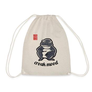 Hatsomoto Croak Mood Frog - Drawstring Bag - nature - Front