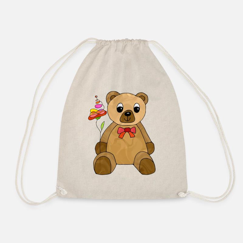 Teddybär - Turnbeutel - Natur