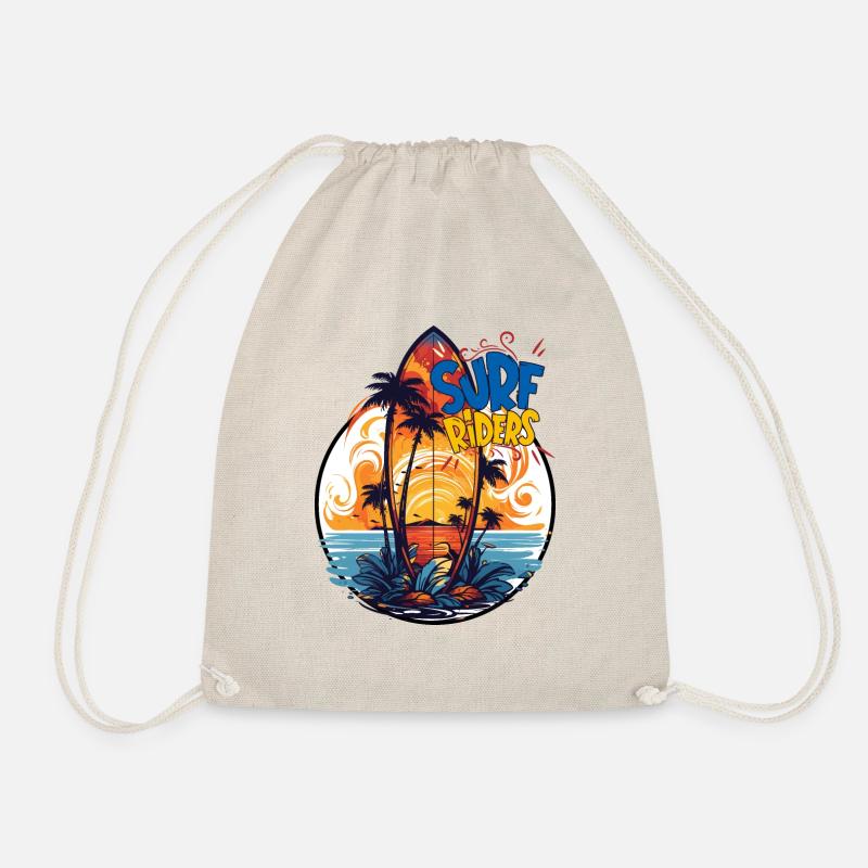 SURF RIDERS! - Turnbeutel - Natur
