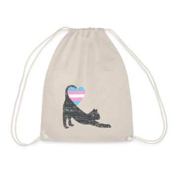 trans drapeau chat I - Sac de sport léger - nature - Devant