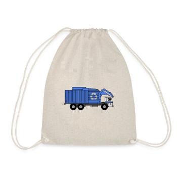 Müllwagen Liebe Müllabfuhr Kind Junge I Geschenk - Turnbeutel - Natur - Vorne