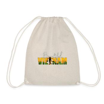 Vietnam Viet Farmers Rice Field Flag I Gift - Drawstring Bag - nature - Front
