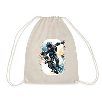 Skateboard Skater Design pour les garçons de 8 ans - Sac de sport léger - nature - Devant