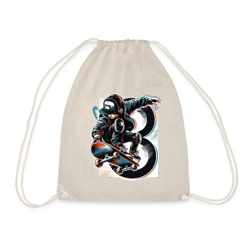 Skateboard Skater Design pour les garçons de 8 ans - Sac de sport léger - nature - Devant