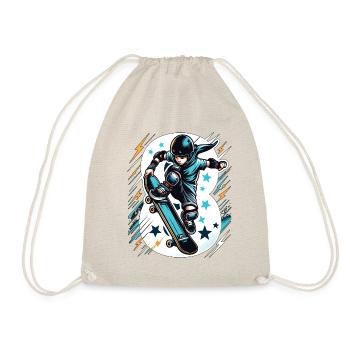 Skateboard Skater Design pour les garçons de 8 ans - Sac de sport léger - nature - Devant