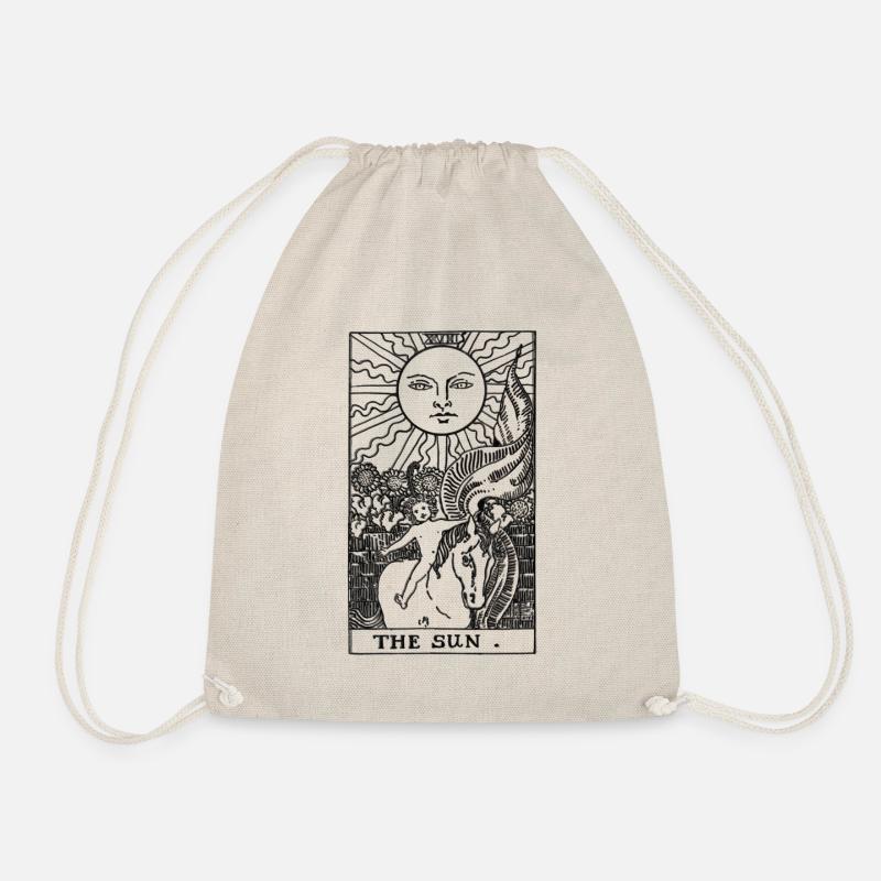Sun Tarot Card Witch - Turnbeutel - Natur