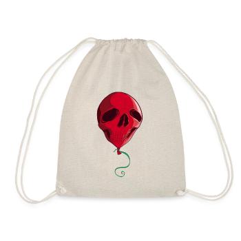 Balloon Skull - Drawstring Bag - nature - Front