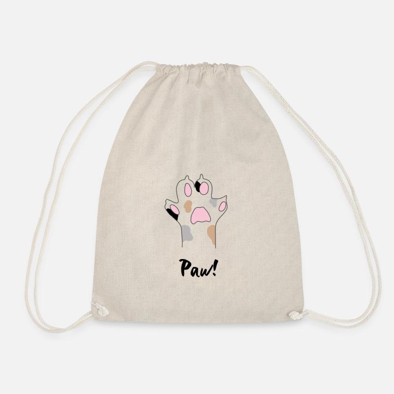 CAT PAW Katzen Pfote - Turnbeutel - Natur