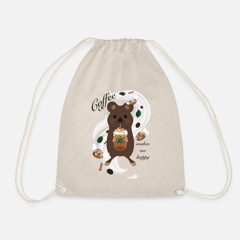 Quoffee - Drawstring Bag - nature