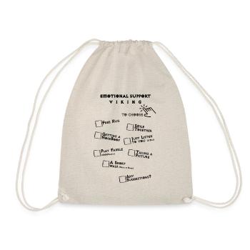 Emotional Support Viking - Drawstring Bag - nature - Front