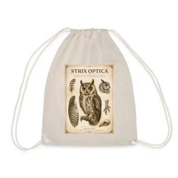 Strix Optica – Viktorianische Eule - Turnbeutel - Natur - Vorne