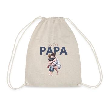 Super Papa - cadeau Fête des pères - Sac de sport léger - nature - Devant