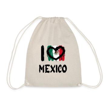 I love Mexico / I love Mexico Country Countries - Drawstring Bag - nature - Front